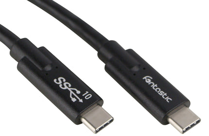 Datenkabel Type-C > Type-C USB 3.1 Gen 2 10GBit/s 5A 100W, E-Marker IC, 4k kompatibel, 1m, schwarz