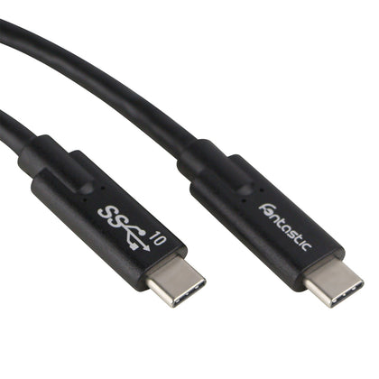 Datenkabel Type-C > Type-C USB 3.1 Gen 2 10GBit/s 5A 100W, E-Marker IC, 4k kompatibel, 1m, schwarz