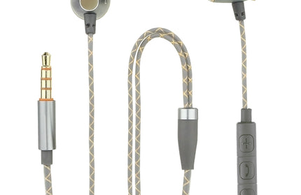 In-Ear Stereo-Headset V460S 3.5mm anthrazit/gold Alu-Gehäuse, Vol.- und Rufannahme, Kameraauslöser