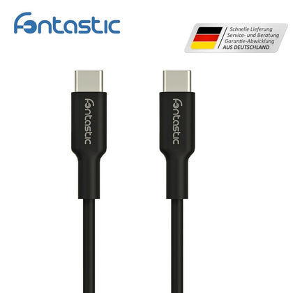 Essential Datenkabel USB 2.0 Typ-C > Typ-C 1.2m sw TPE, USB Power Delivery kompatibel