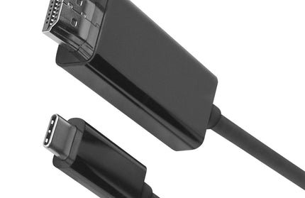 Type-C > HDMI Adapterkabel 180cm schwarz 4k und 3D (2k) Unterstützung