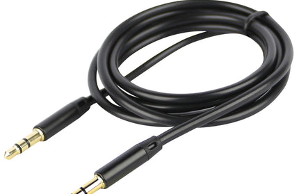 Essential Klinkenkabel PVC 3.5mm, 1,2m, schwarz Klinke auf Klinke Stereo