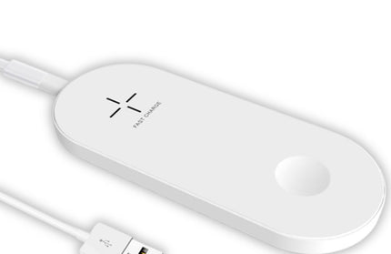 Induktive Dual-Ladestation Widu weiss Fast Charge 2, komp. Smartphone und Apple iWatch