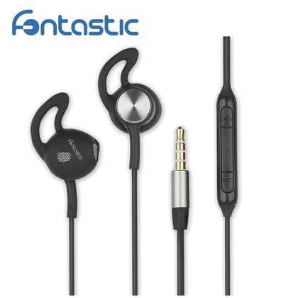 Stereo Headset L180 mit Extra Langem Kabel schwarz Kabellänge 1,8M, 3,5MM, Rufannahme-Taste, Mikrofon