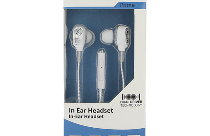 In-Ear Headset Duett, 2 hochauflösende Treiber ws 3-Tasten-Fernbedienung, Mic, 3-Paar Ohrpasstücke