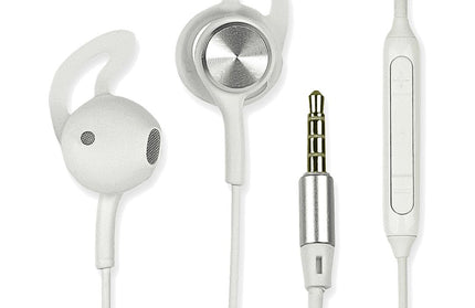 Essential In-Ear Stereo-Headset V4 ws/silber 3-Tasten-Fernbedienung,Mikrofon,Ergonomische Form