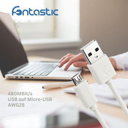 Essential Datenkabel USB 2.0 A > Typ-C 1m weiß 