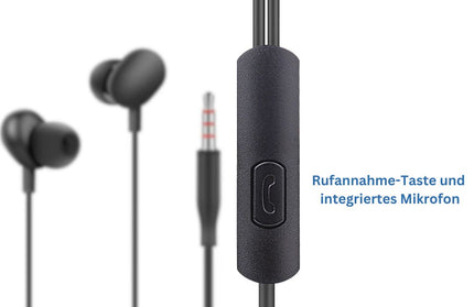 Essential In-Ear Stereo-Headset Beans Rufannahme-Taste, Mikrofon, Soft Black