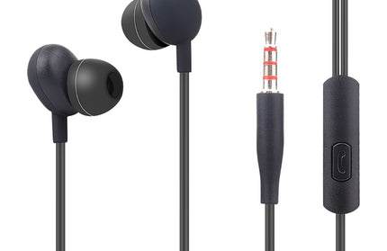 Essential In-Ear Stereo-Headset Beans Rufannahme-Taste, Mikrofon, Soft Black