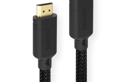 Essential HDMI 2.0 Kabel A <> A, Ethernet, 3D, 1m 4k und ARC, Nylonkabel, Vergoldete Stecker, sw