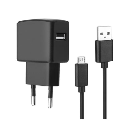 Essential Netzteil USB 2.4A schwarz inklusive MicroUSB Datenkabel 150cm