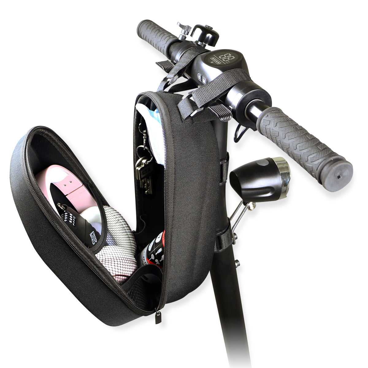 lenkertasche für e scooter E-Scooter Hartschalen Lenkertasche EM2GO, schwarz – Fontastic