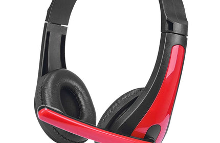 Gaming Headset ToXx PRO, 2M Kabel, schwarz / rot Mikrofon, Lautstärkeregler, AUX Y-Splitter für PC