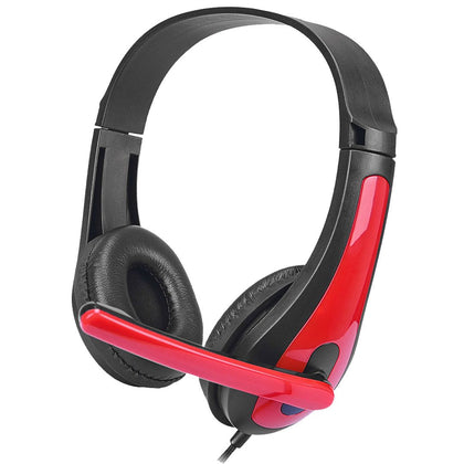 Gaming Headset ToXx PRO, 2M Kabel, schwarz / rot Mikrofon, Lautstärkeregler, AUX Y-Splitter für PC