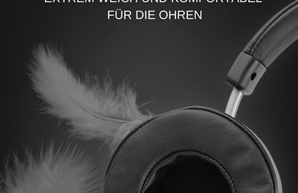 Drahtloser On-Ear Kopfhörer Xtaz Schwarz/Grau BT + Line-In, Bass+, Mikrofone, Volume-Control