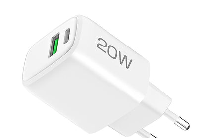 Netzteil Ovin, USB-A FC3 + Typ-C PD20W weiß Power Delivery, Fast Charge 3, TÜV / GS-Zertifikat