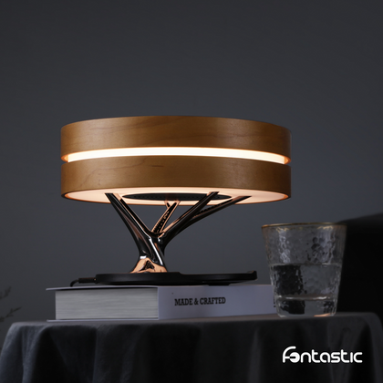 Fontastic Exclusive Multi-Function Lamp Icona TWS Speaker, Wireless Charger, Clock, Dimmable