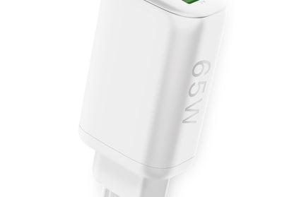 Netzteil GaNto 2 x Type-C PD + USB-A FC3 GaN 65W Power Delivery, Fast Charge 3, max.3.25A, Trio ws