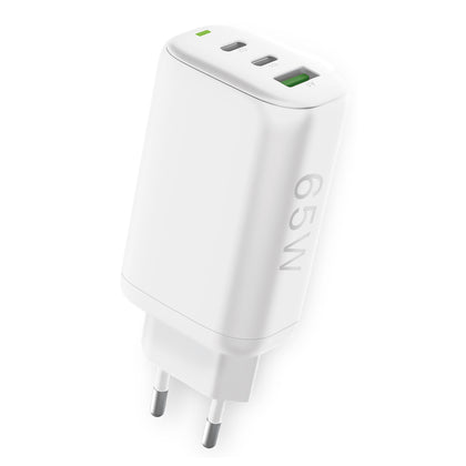 Netzteil GaNto 2 x Type-C PD + USB-A FC3 GaN 65W Power Delivery, Fast Charge 3, max.3.25A, Trio ws