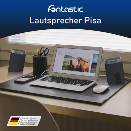 Fontastic Exclusive 2in1 TWS Lautsprecher Pisa, sw 360° Raumklang, Split-Design, 20Watt, IPX6