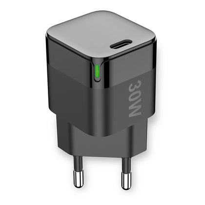 Netzteil GaNto30 USB Typ-C PD 30W schwarz Power Delivery, kompaktes Design