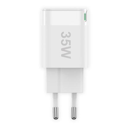 Netzteil GaNto35 2 x USB Type-C 35W weiß mit Dynamic Power Distribution, Max. 3A