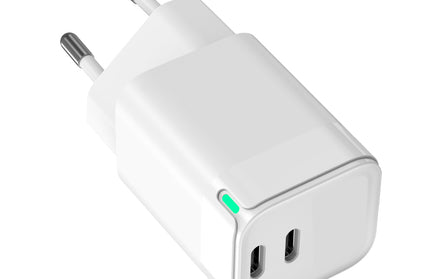 Netzteil GaNto35 2 x USB Type-C 35W weiß mit Dynamic Power Distribution, Max. 3A