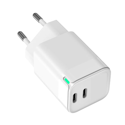 Netzteil GaNto35 2 x USB Type-C 35W weiß mit Dynamic Power Distribution, Max. 3A