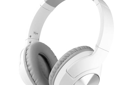 Drahtlose Kopfhörer "Tela" mit Mikrofon, faltbar Line-In, Volume-Control, kompaktes Design, weiß