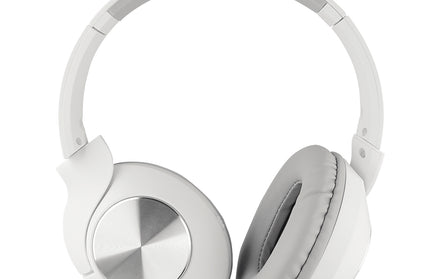 Drahtlose Kopfhörer "Tela" mit Mikrofon, faltbar Line-In, Volume-Control, kompaktes Design, weiß