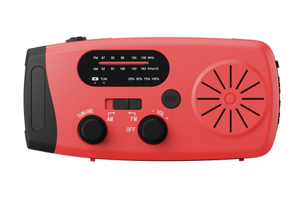 Notfall-Kurbelradio ROCK | Solar/Dynamo, AM/FM, Notfallfunktionen