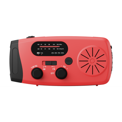 Notfall-Kurbelradio ROCK | Solar/Dynamo, AM/FM, Notfallfunktionen