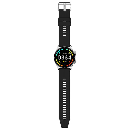 Lema AMOLED Smartwatch mit 1,43“ Display chrom BT Call, Musik Player, IP68, Kabelloses Laden