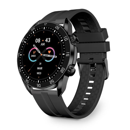 Lema AMOLED Smartwatch mit 1,43“ Display schwarz BT Call, Musik Player, IP68, Kabelloses Laden