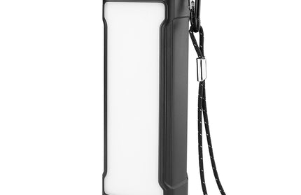 USB LED Power Bank Atria20 20000mAh schwarz 3 Helligkeitsstufen, SOS-Signallicht, USB-A, Typ-C