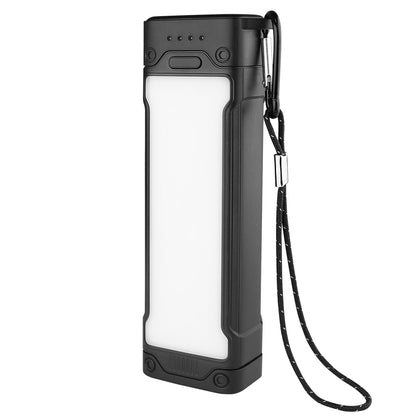 USB LED Power Bank Atria20 20000mAh schwarz 3 Helligkeitsstufen, SOS-Signallicht, USB-A, Typ-C