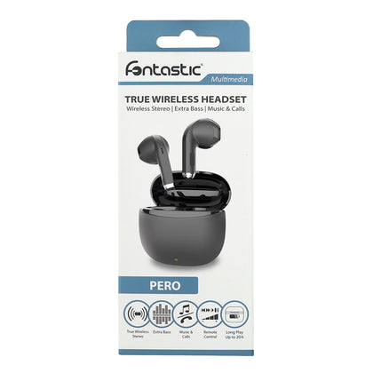 True-Wireless Headset PERO | Bluetooth 5.4, Lade-Etui & Touch-Steuerung