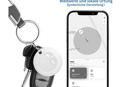 FonTag Smart Finder für "Wo ist?"-App, MFi-zertifiziert, weiß