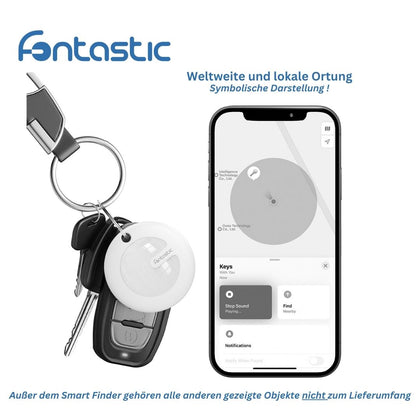 FonTag Smart Finder für "Wo ist?"-App, MFi-zertifiziert, weiß