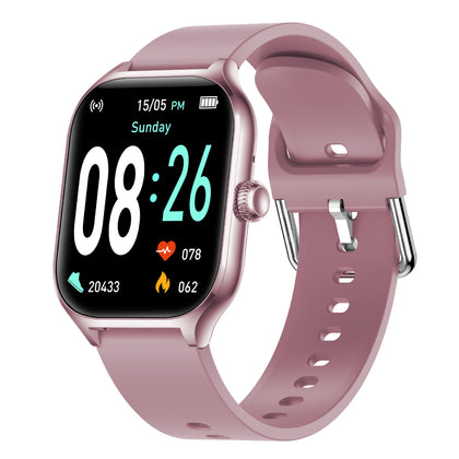 Timor Smartwatch mit 2,01“ Display, BT Call purple Musiksteuerung, Split Screen, Wechsel-Uhrenarmband