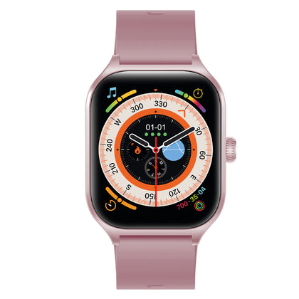 Timor Smartwatch mit 2,01“ Display, BT Call purple Musiksteuerung, Split Screen, Wechsel-Uhrenarmband