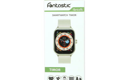 Timor Smartwatch, 2,01“ Display BT Call, champagne Musiksteuerung, Split Screen, Wechsel-Uhrenarmband