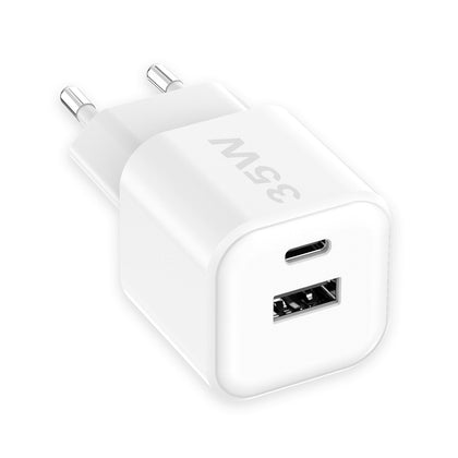 Netzteil MINI GaNto 35W Type-C PD + USB-A FC ws Intelligente Ladesteuerung PPS TÜV / GS-Zertifikat