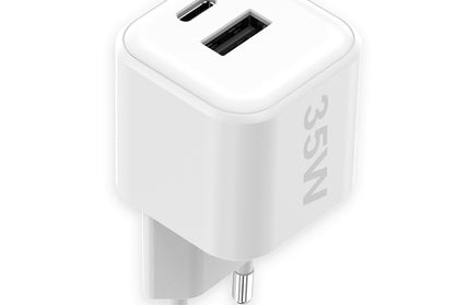 Netzteil MINI GaNto 35W Type-C PD + USB-A FC ws Intelligente Ladesteuerung PPS TÜV / GS-Zertifikat