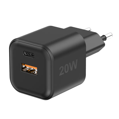 Netzteil MINI GaNto 20W Type-C PD + USB-A FC sw Ultra-kompakt, intelligente Ladesteuerung PPS