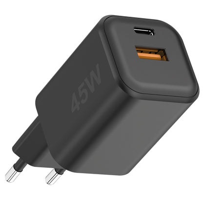 Netzteil MINI GaNto 45W Type-C PD + USB-A FC sw Ultra-kompakt, intelligente Ladesteuerung PPS