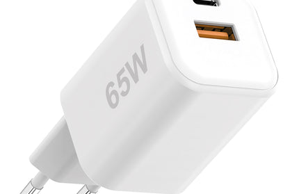 Netzteil MINI GaNto 65W Type-C PD + USB-A FC ws Ultra-kompakt, intelligente Ladesteuerung PPS