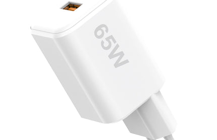 Netzteil MINI GaNto 65W Type-C PD + USB-A FC ws Ultra-kompakt, intelligente Ladesteuerung PPS