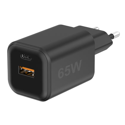 Netzteil MINI GaNto 65W Type-C PD + USB-A FC sw Ultra-kompakt, intelligente Ladesteuerung PPS