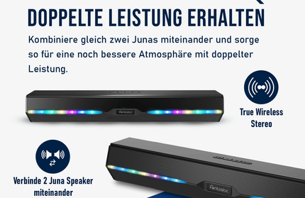 "Juna" Wireless Soundbar: Vielseitiges Audio-Erlebnis mit FM, AUX, SD & USB